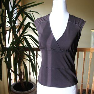 Vintage dark brown sleeveless top XS